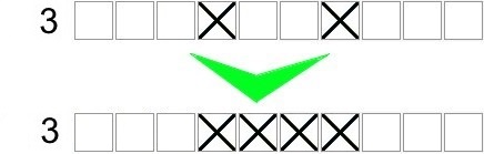 Two crosses are close