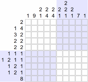 Picross solving example